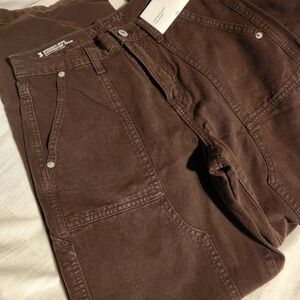 Brown Cargo Style Wide Leg Pants
